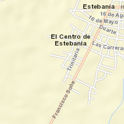 Estebanía Street Map