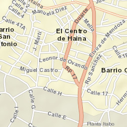 Bajos de Haina Street Map