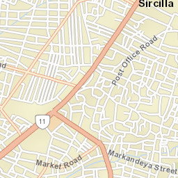 Rajanna Sircilla Street Map