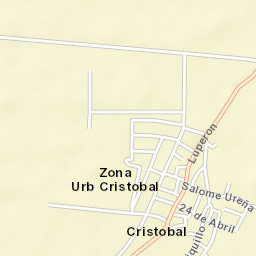 Cristóbal Street Map
