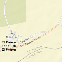El Peñón Street Map