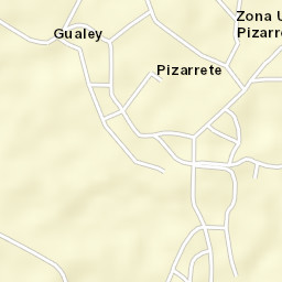 Pizarrete Street Map