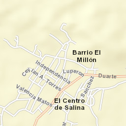 Las Salinas Street Map