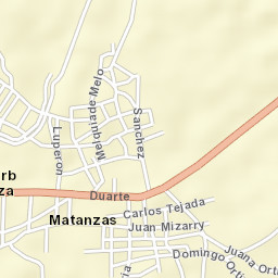 Matanzas Street Map