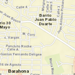 Santa Cruz de Barahona Street Map