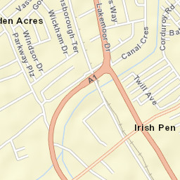 Golden Acres Street Map