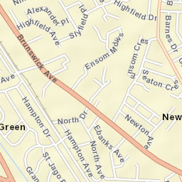 Hampton Green Street Map