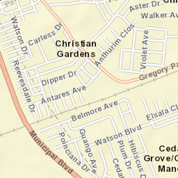 Gregory Park Street Map