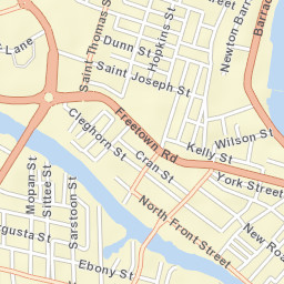 Belize City Street Map