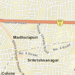 Gaddi Annaram Street Map