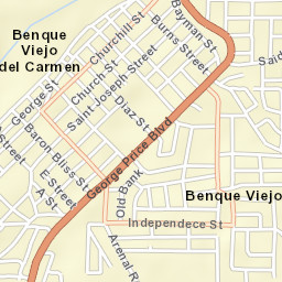 Benque Viejo el Carmen Street Map