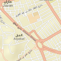 Jizan Street Map