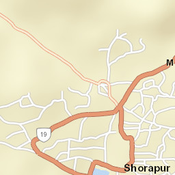 Shorapur Street Map