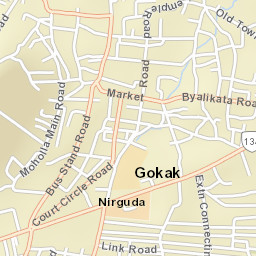 Gokak Street Map