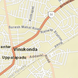 Vinukonda Street Map