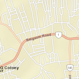 Bail-Hongal Street Map