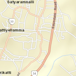 Saundatti Street Map