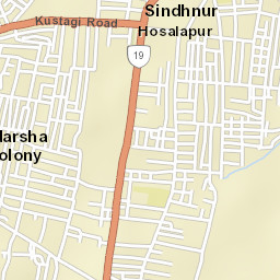 Sindhnur Street Map