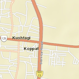Kushtagi Street Map