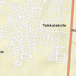 Tekkalakote Street Map
