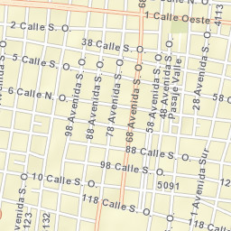 San Pedro Sula Street Map