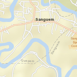 Sanguem Street Map