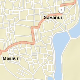 Savanur Street Map