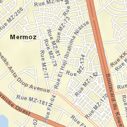 Mermoz Boabab Street Map