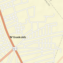 Nguékhokh Street Map