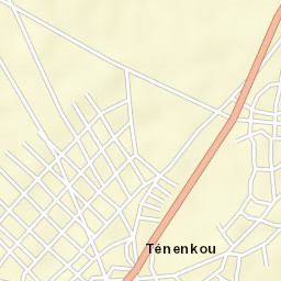 Ténenkou Street Map