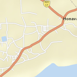 Honavar Street Map