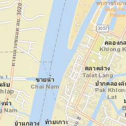 Bang Pa-in Street Map