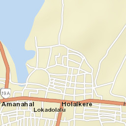 Holalkere Street Map