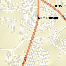 Hiriyur Street Map