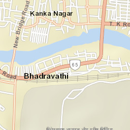 Bhadravati Street Map
