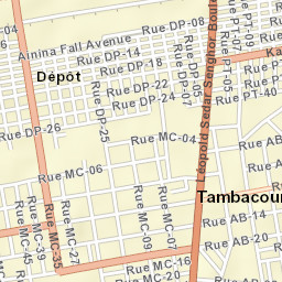 Tambacounda Street Map