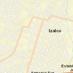Izalco Street Map