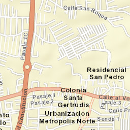Mejicanos Street Map