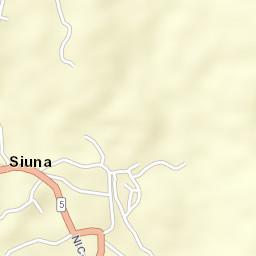 Siuna Street Map