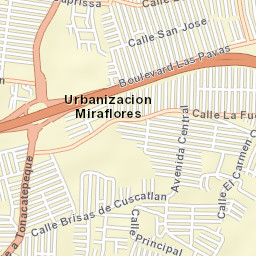 Soyapango Street Map