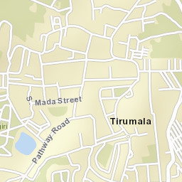 Tirumala Street Map
