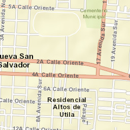 Santa Tecla Street Map