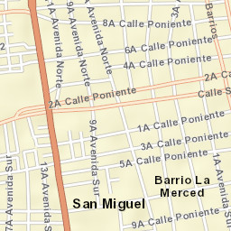San Miguel Street Map