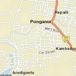 Punganuru Street Map