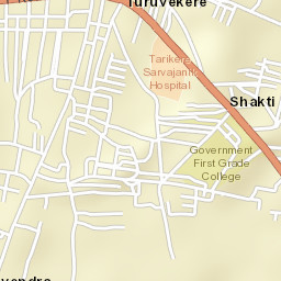 Turuvekere Street Map