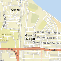 Gandhi Nagar Street Map