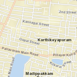 Madipakkam Street Map