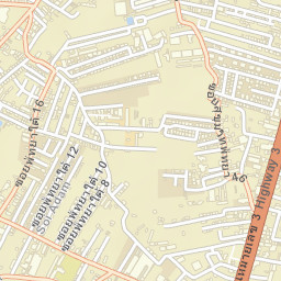 Bang Lamung District Street Map