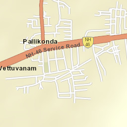 Pallikondai Street Map