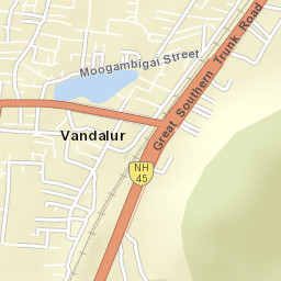 Vandalur Street Map